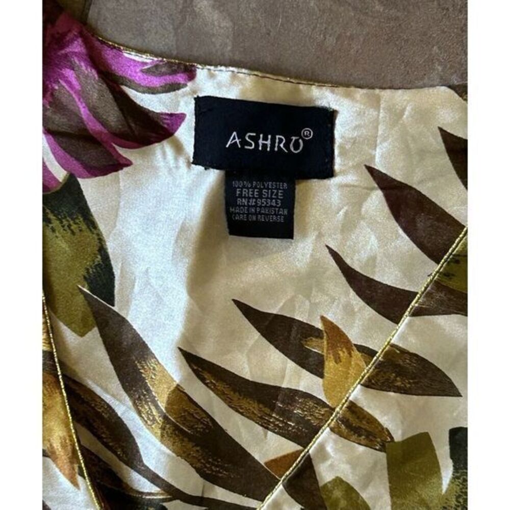 Ashro Kaftan Muumuu Cover-up Polyester Loose Caftan Knee Length OS C2‎